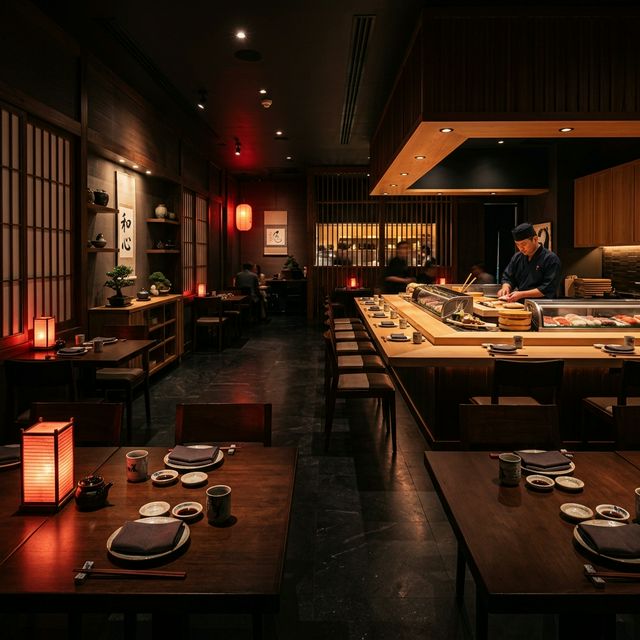 Interior del restaurante KonMiSushi